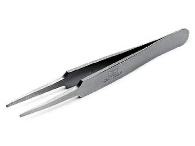 Pinceta prosta - Tamiya HG Straight Tweezers Round Tip - zdjęcie 1