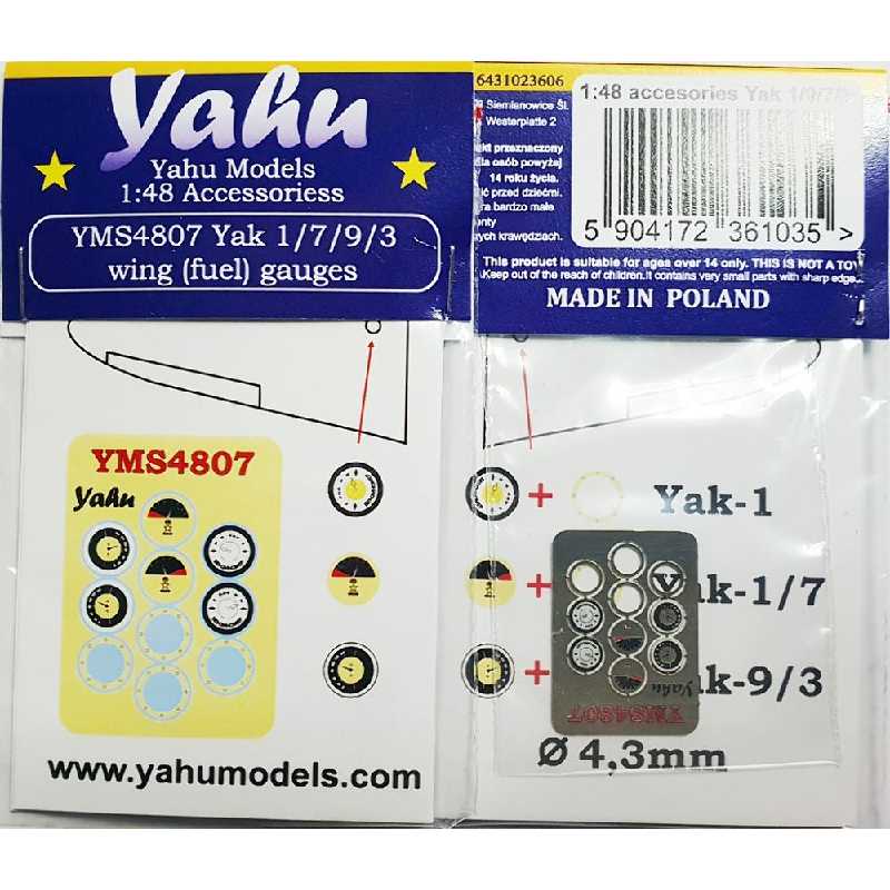 Yak 1/7/9/3 Wing (Fuel) Gauges - zdjęcie 1