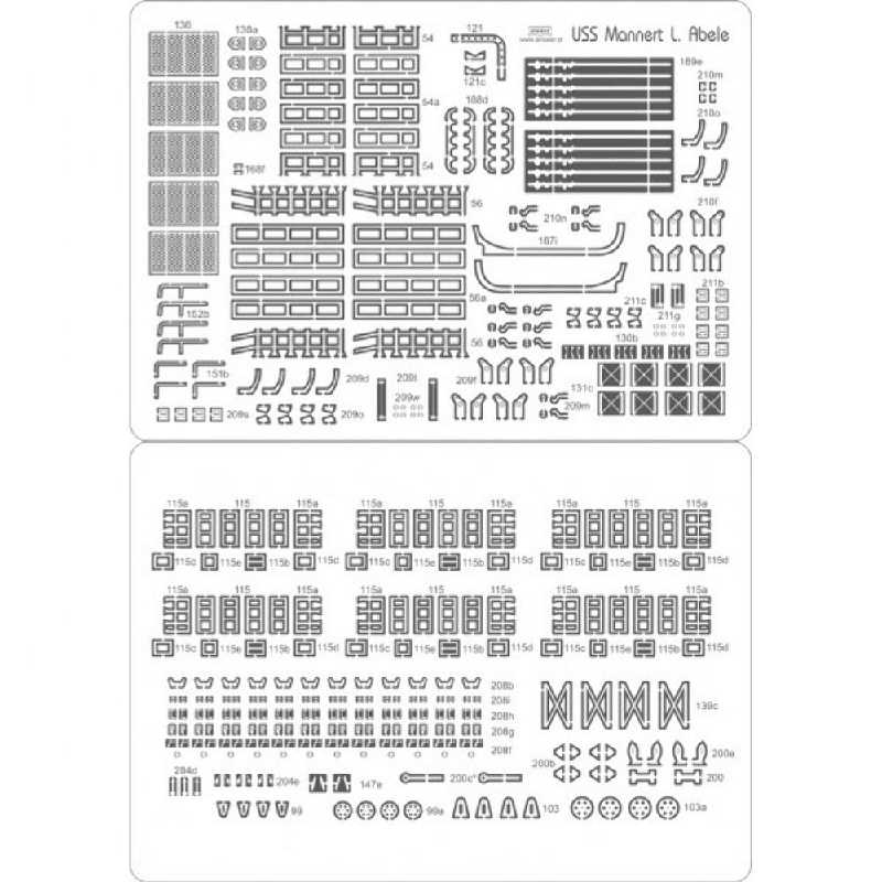Uss Mannert L. Abele - Zestaw Detali - zdjęcie 1