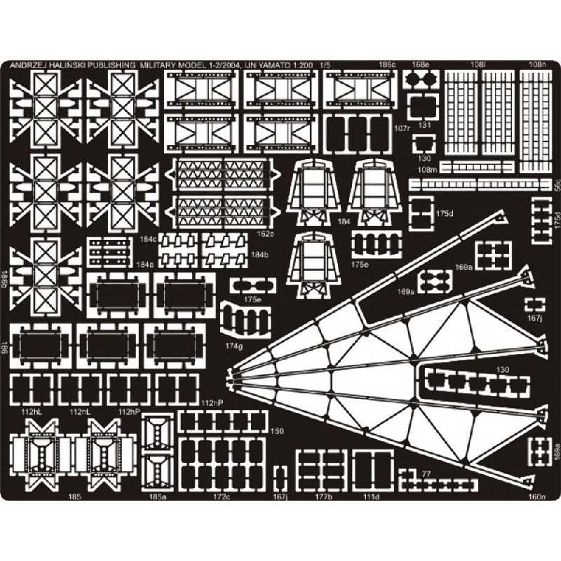 Ijn Yamato Elementy Fototrawione - zdjęcie 1 Ijn Yamato Elementy Fototrawione - zdjęcie 1