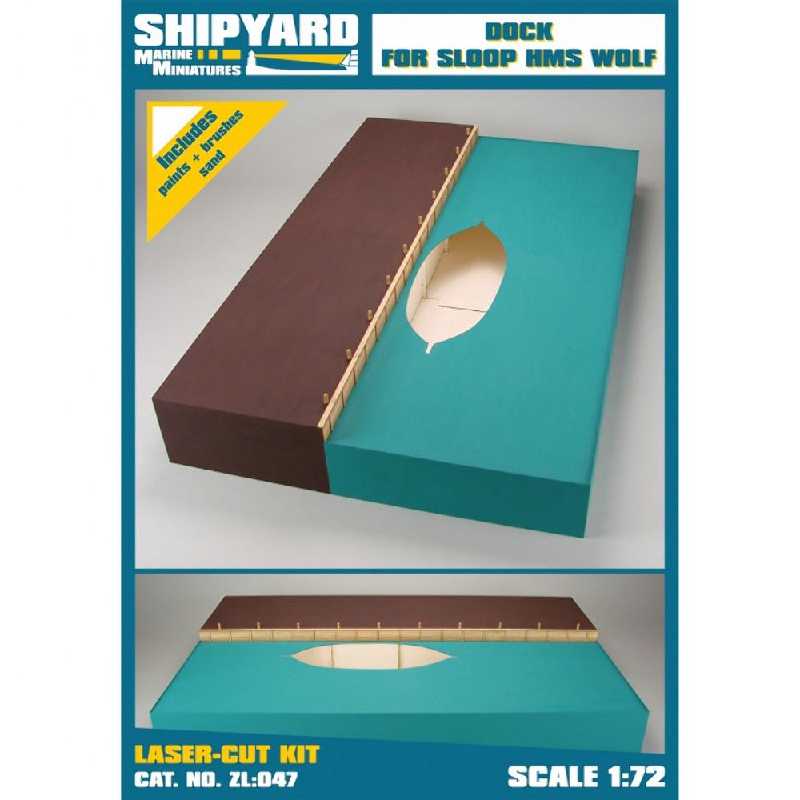Dock For Sloop Hms Wolf Skala 1:72 - zdjęcie 1 Dock For Sloop Hms Wolf Skala 1:72 - zdjęcie 1