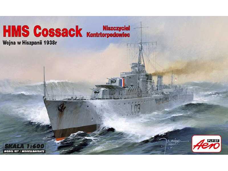 Niszczyciel kontorpedowiec HMS COSSACK wojna w Hiszpanii 1938 - zdjęcie 1