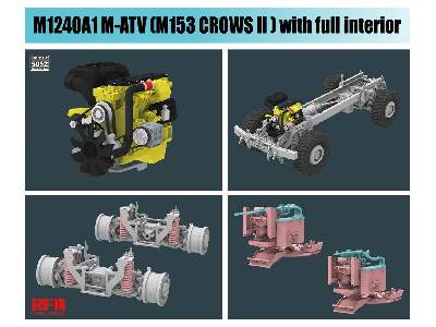 M1240A1 M-ATV (M153 Crows II) z wnętrzem - zdjęcie 3