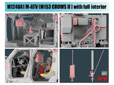 M1240A1 M-ATV (M153 Crows II) z wnętrzem - zdjęcie 5