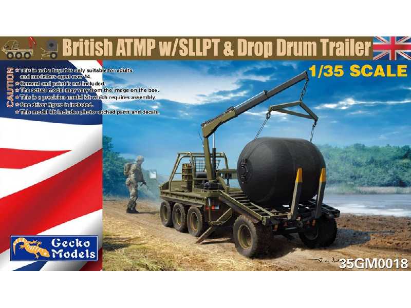 British Atmp W/Sllpt & Drop Drum Trailer - zdjęcie 1
