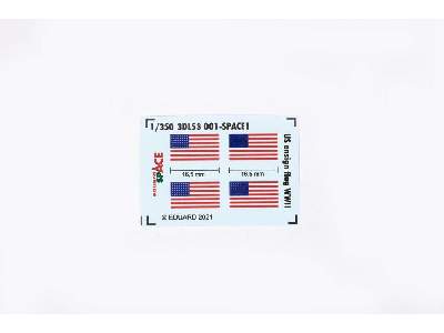 US ensign flag WWII SPACE 1/350 - zdjęcie 1