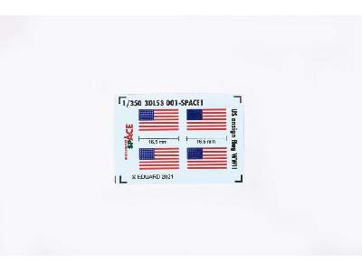 US ensign flag WWII SPACE 1/350 - zdjęcie 1