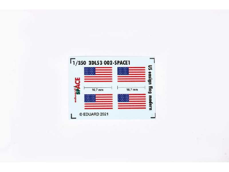 US ensign flag modern SPACE 1/350 - zdjęcie 1
