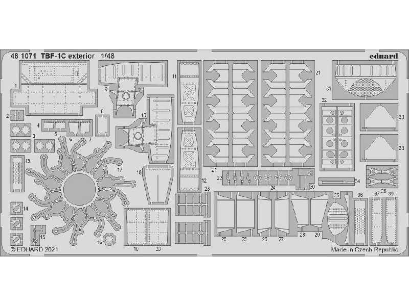 TBF-1C exterior 1/48 - zdjęcie 1 TBF-1C exterior 1/48 - zdjęcie 1