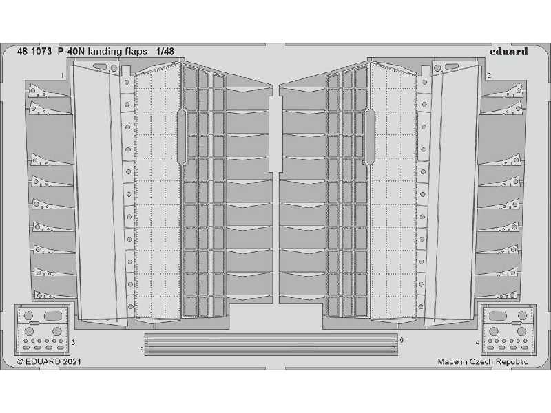 P-40N landing flaps 1/48 - zdjęcie 1