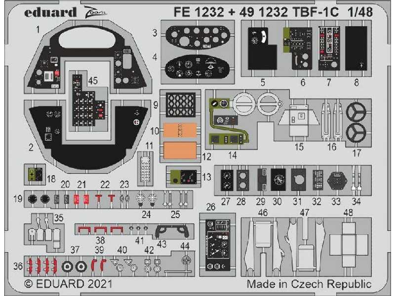 TBF-1C interior 1/48 - zdjęcie 1