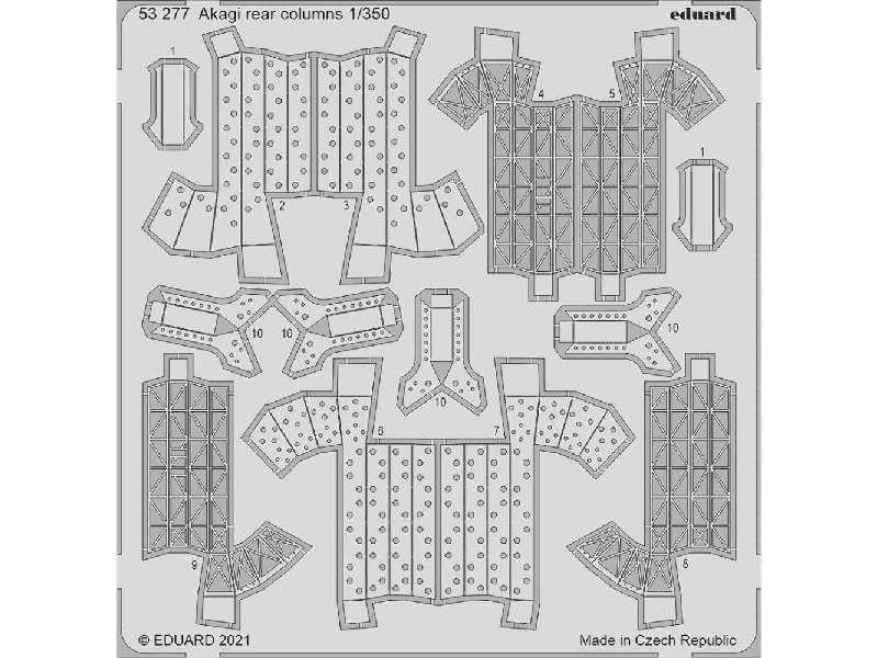 Akagi rear columns 1/350 - zdjęcie 1