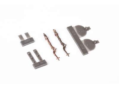 A6M undercarriage legs BRONZE 1/48 - Eduard - zdjęcie 4