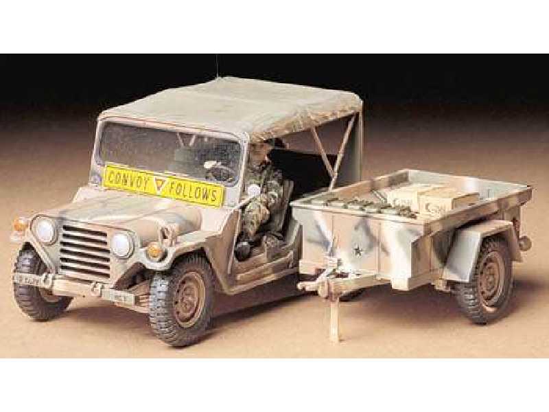 U.S. M151A2 Ford Muttwith Cargo Trailer - zdjęcie 1