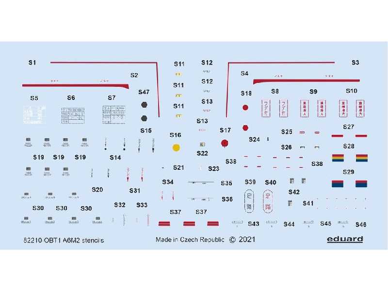 A6M2 stencils 1/48 - zdjęcie 1