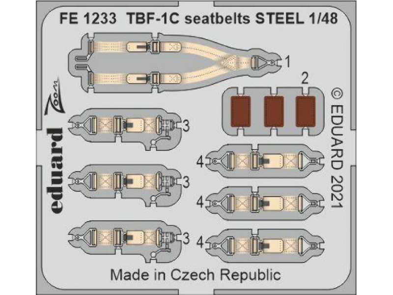 TBF-1C seatbelts STEEL 1/48 - zdjęcie 1 TBF-1C seatbelts STEEL 1/48 - zdjęcie 1
