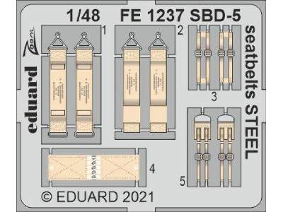 SBD-5 seatbelts STEEL 1/48 - zdjęcie 1