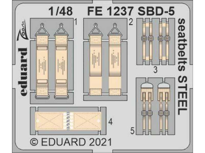 SBD-5 seatbelts STEEL 1/48 - zdjęcie 1