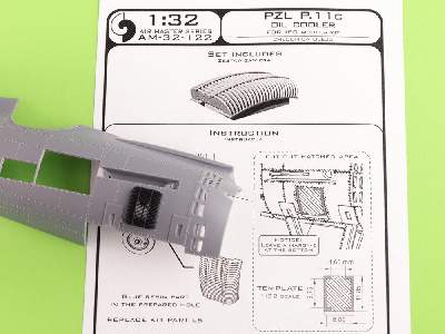 Pzl P.11c - Chłodnica Oleju (Arma Hobby Kit) - zdjęcie 4