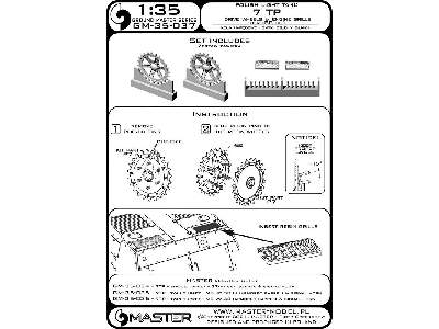 Polski Czołg Lekki 7tp - Koła Napędowe I Siatki Osłony Silnika (Do Zestawu Ibg) - zdjęcie 11