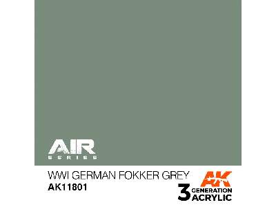 Ak 11801 Wwi German Fokker Grey - zdjęcie 1