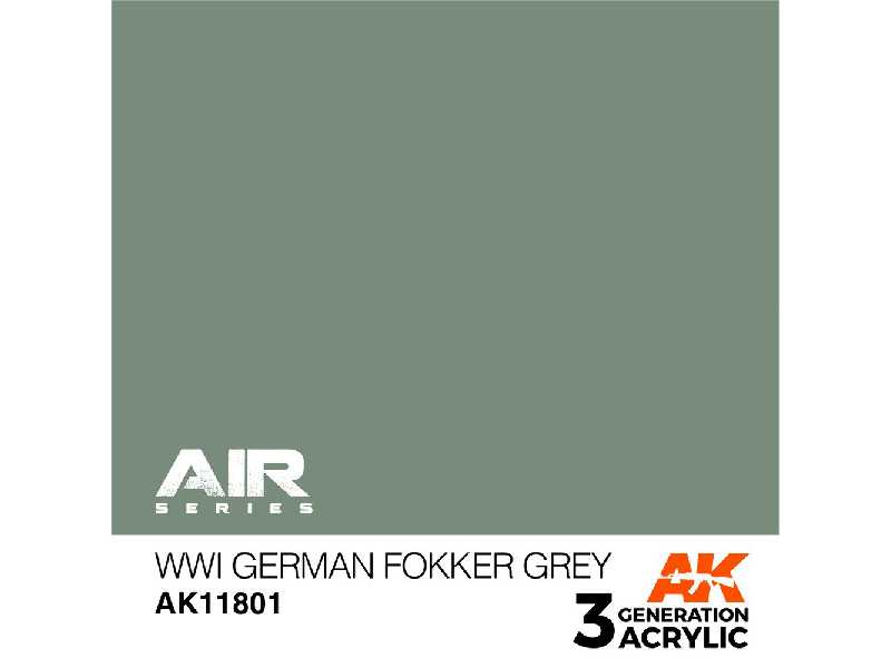 Ak 11801 Wwi German Fokker Grey - zdjęcie 1