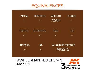 Ak 11805 Wwi German Red Brown - zdjęcie 3