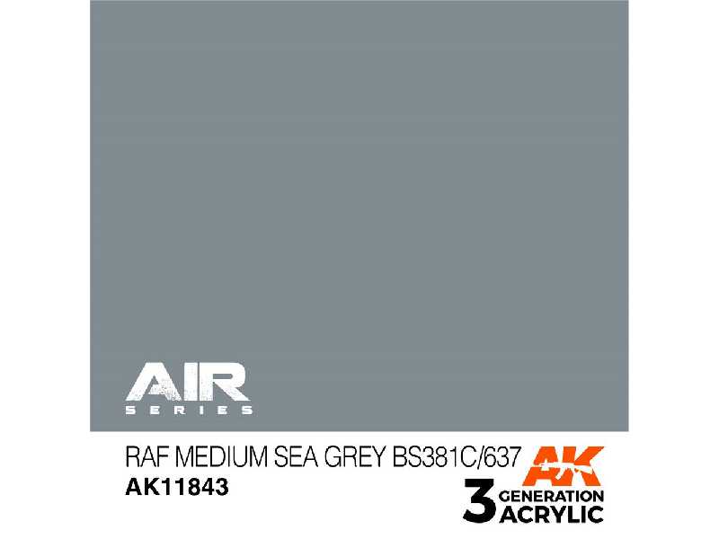 Ak 11843 Raf Medium Sea Grey Bs381c/637 - zdjęcie 1 Ak 11843 Raf Medium Sea Grey Bs381c/637 - zdjęcie 1