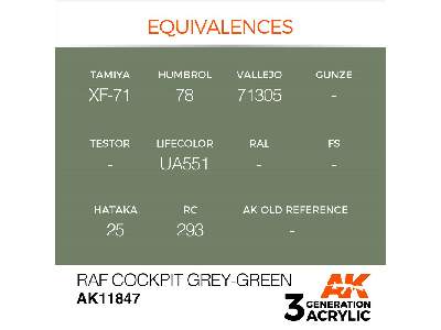 Ak 11847 Raf Cockpit Grey-green - zdjęcie 3