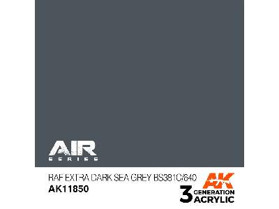Ak 11850 Raf Extra Dark Sea Grey Bs381c/640 - zdjęcie 1