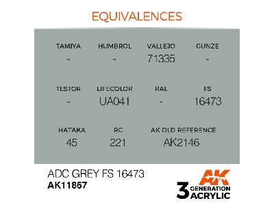 Ak 11867 Adc Grey Fs 16473 - zdjęcie 3