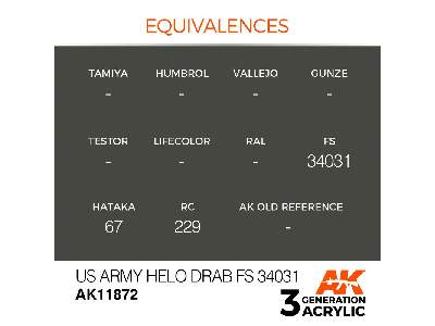 Ak 11872 Us Army Helo Drab Fs 34031 - zdjęcie 3