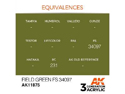 Ak 11875 Field Green Fs 34097 - zdjęcie 3