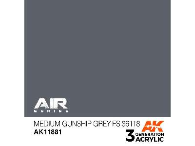Ak 11881 Medium Gunship Grey Fs 36118 - zdjęcie 1