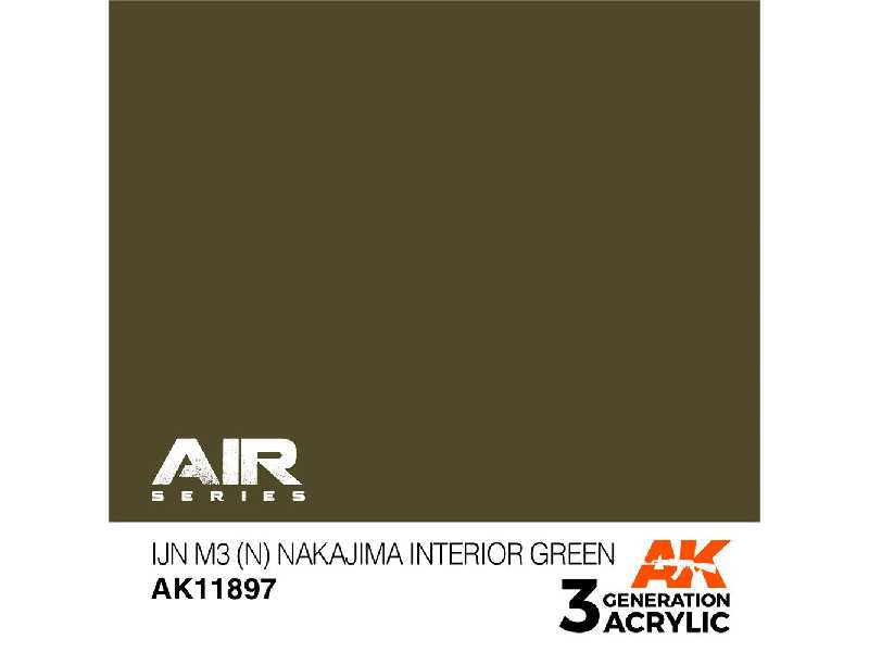 Ak 11897 Ijn M3 (N) Nakajima Interior Green - zdjęcie 1