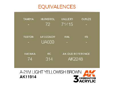 Ak 11914 A-21m Light Yellowish Brown - zdjęcie 3