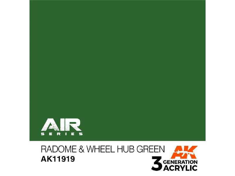 Ak 11919 Radome & Wheel Hub Green - zdjęcie 1