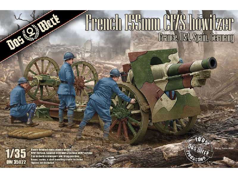 French Schneider 155mm C17s Howitzer (France, United States, Spain & Germany) - zdjęcie 1 French Schneider 155mm C17s Howitzer (France, United States, Spain & Germany) - zdjęcie 1