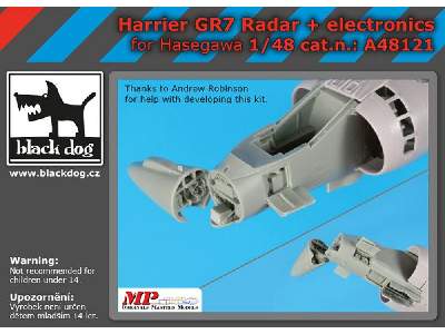 Harrier Gr7 Radar + Electronics For Hasegawa - zdjęcie 1