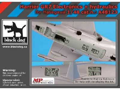 Harrier Gr7 Electronics + Hydraulics For Hasegawa - zdjęcie 1