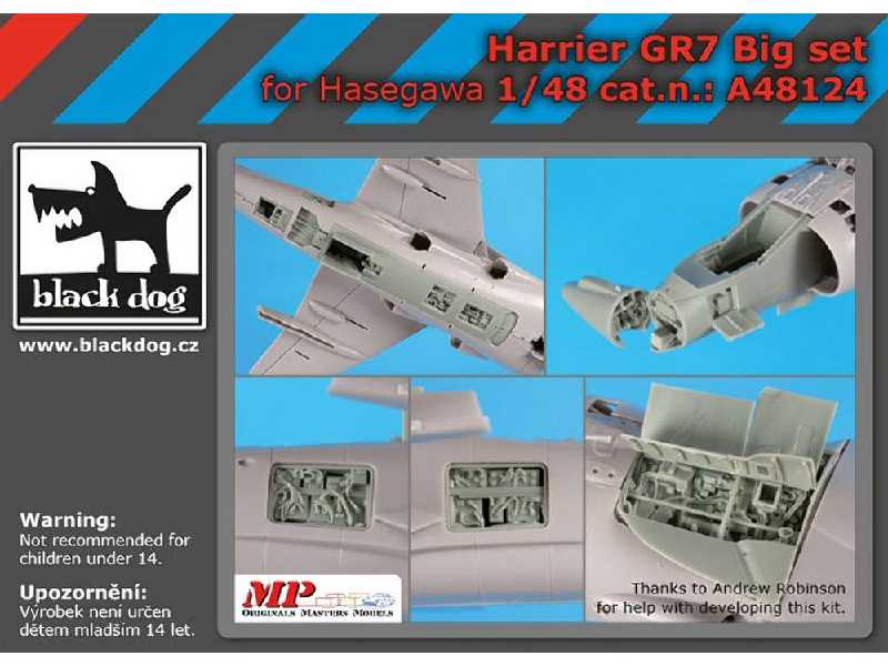 Harrier Gr7 Big Set For Hasegawa - zdjęcie 1 Harrier Gr7 Big Set For Hasegawa - zdjęcie 1