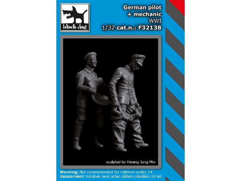 German Pilot + Mechanic Wwi - zdjęcie 1 German Pilot + Mechanic Wwi - zdjęcie 1