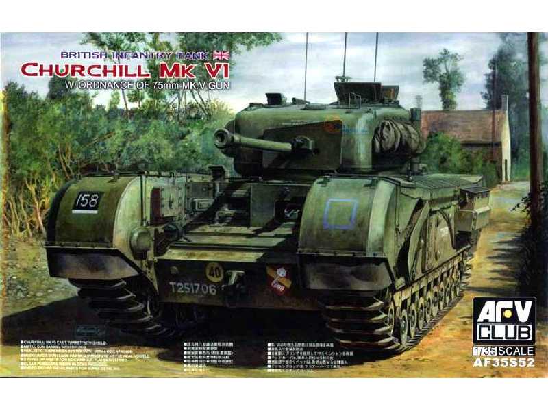 Churchill Mk. VI Brytyjski czołg piechoty z działem 75mm Mk. V - zdjęcie 1 Churchill Mk. VI Brytyjski czołg piechoty z działem 75mm Mk. V - zdjęcie 1