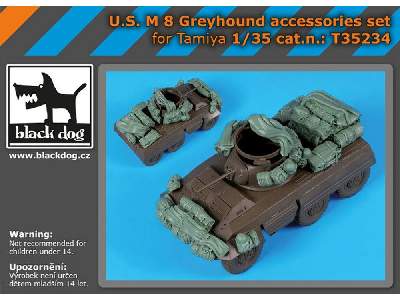 U.S. M 8 Greyhound Accessories Set For Tamiya - zdjęcie 1