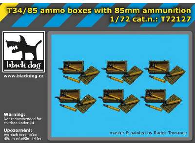 T34/85 Ammo Boxes With 85mm Ammunition - zdjęcie 1