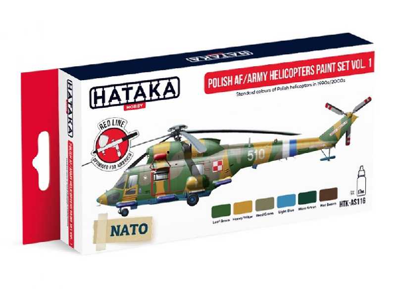 Htk-as116 Polish Af/Army Helicopters Paint Set - zdjęcie 1 Htk-as116 Polish Af/Army Helicopters Paint Set - zdjęcie 1