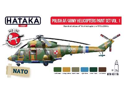 Htk-as116 Polish Af/Army Helicopters Paint Set - zdjęcie 2
