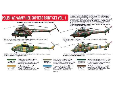 Htk-as116 Polish Af/Army Helicopters Paint Set - zdjęcie 3