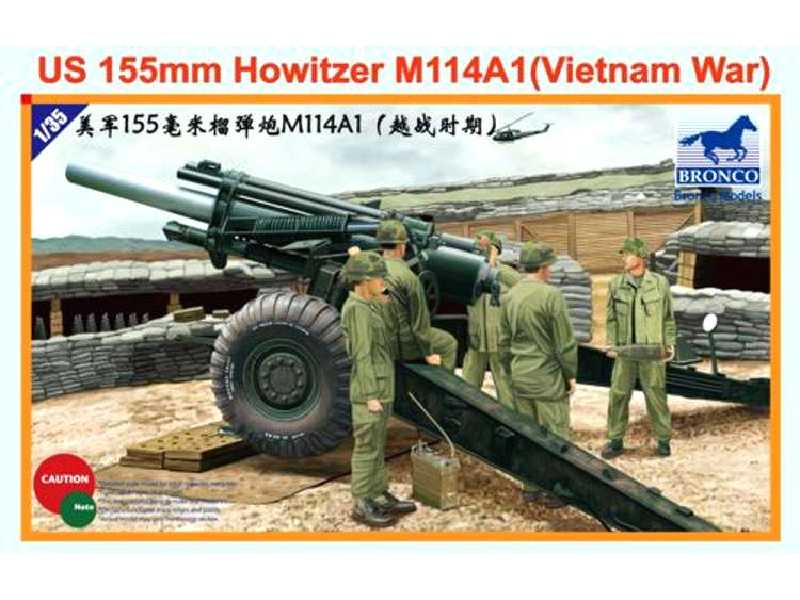 Amerykańska haubica 155mm M114A1 - Wietnam - zdjęcie 1 Amerykańska haubica 155mm M114A1 - Wietnam - zdjęcie 1