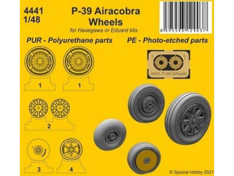 P-39 Airacobra Wheels (For Hasegawa Or Eduard Kits) - zdjęcie 1 P-39 Airacobra Wheels (For Hasegawa Or Eduard Kits) - zdjęcie 1